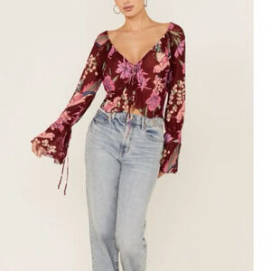 Free People Paradise Top in Cocoa Combo - NEW - Size Medium